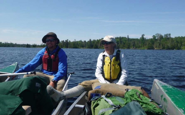 adults unplug on canoeing trip in minnesota